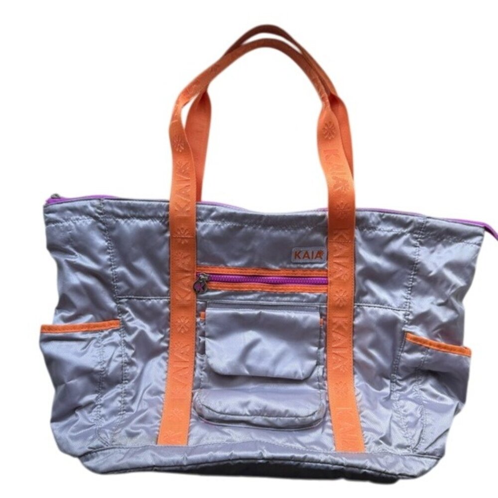 KAIA Gray Parachute Duffle/Gym/Diaper/Travel Bag